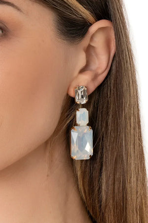 MYA ACCESSORIES | Orecchini pendenti con tre pietre