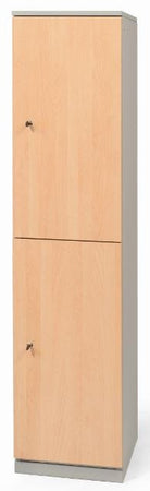 Armadio casellario con ante in melaminico a 2 vani cm. 40x47x176h