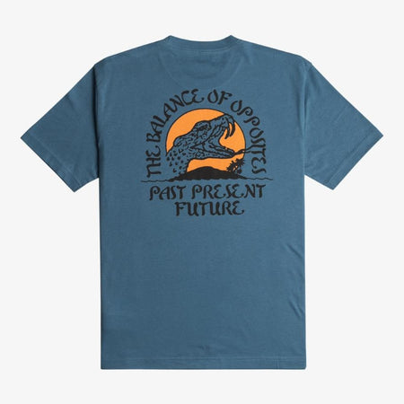 Maglietta T-shirt Rvca Whiskey Bite navy