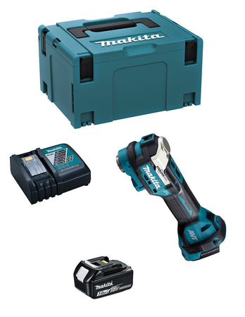 Makita utensile multifunzione dtm52rfj1 (1 x 3,0ah + dc18rc + makpac 3) 8435587931195