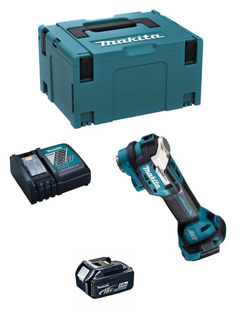 Makita utensile multifunzione dtm52rtj1 (1 x 5,0ah + dc18rc + makpac 3) 8435587931201
