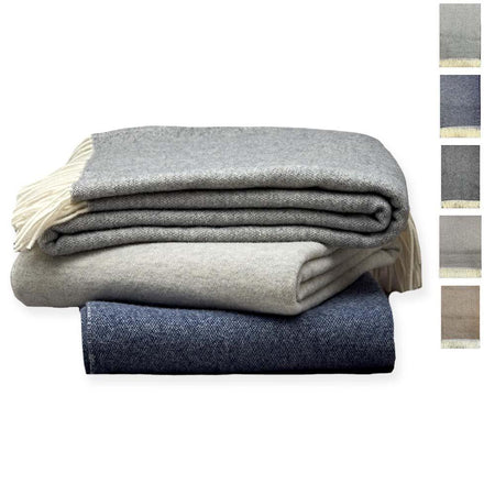 Mastro Raphaël Plaid Thais Mezza Spina Cotone 130x170 V15A0076 S66 - Passarelli Biancheria