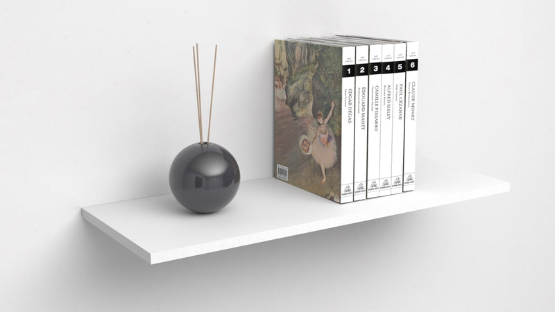 Mensola da Muro da appoggio 90×30 cm in Legno nobilitato spessore 1,8 cm in colore bianco