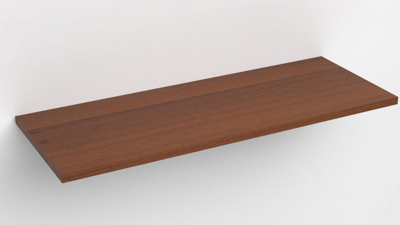 Mensola da Muro da appoggio 90x20 cm in Legno nobilitato spessore 1,8 cm in colore noce