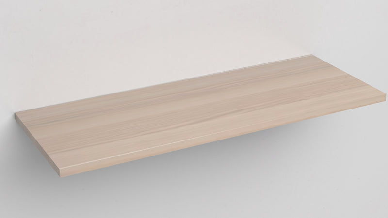 Mensola da Muro da appoggio 80x50 cm in Legno nobilitato spessore 1,8 cm in colore rovere