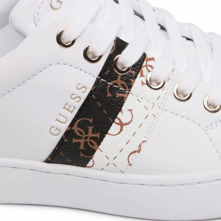 Guess Sneakers Donna Fl5reeele12 Lacci Suola In Gomma Scarpa Casual Sportiva Da Ginnastica Fashion Sneaker Logo Laterale Plateau 2,5 Cm