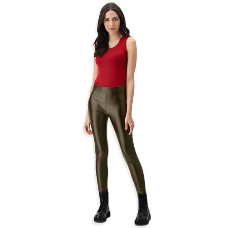 Oroblu Jeggings in Eco Pelle Deep Forest Jeggings VOBT64457 S32 - Passarelli Biancheria