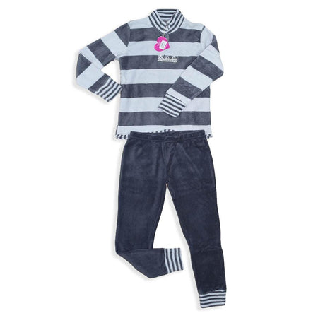 Milk And Honey Pigiama Donna Invernale in Pile Coral PD0585 D17 - Passarelli Biancheria