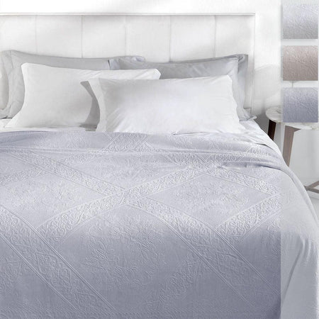 Mirabello Copriletto Estivo Matrimoniale in Cotone Lunel S70 - Passarelli Biancheria