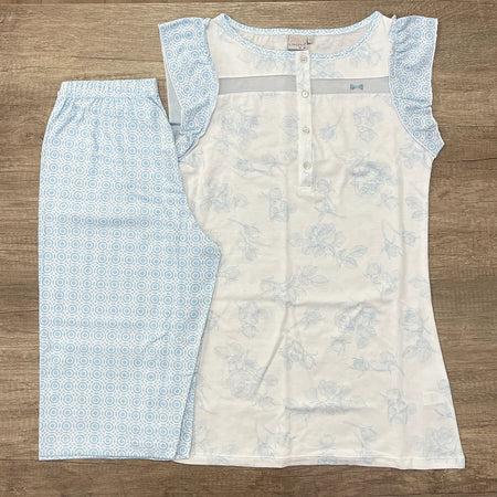 Miss Lingerie Pigiama da Donna Senza Maniche Bermuda Melfi S60