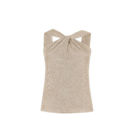 Dexterior canotte e top donna d.exterior - lux top nodo - beige da donna