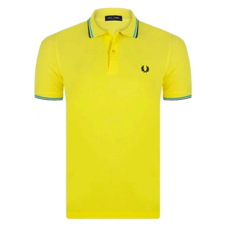 Fred Perry Polo Con Doppia Riga Uomo Regolar Fit Polo Maniche Corte Con Colletto