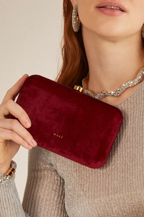 NALÌ | Clutch Leah velluto