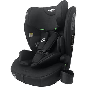 Seggiolino auto con cintura - NANIA - TORINO - Gruppo 1/2/3 - I-size - Con riduttore - Nero