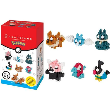 Set di 6 mattoncini - BANDAI - NANOBLOCK - Pacchetto Pokémon di tipo normale