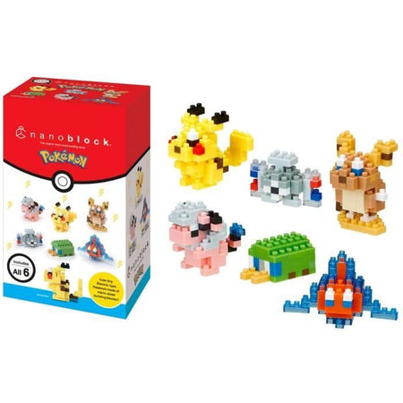 Set di 6 mattoncini - BANDAI - NANOBLOCK - Pacchetto Pokémon Elettrico