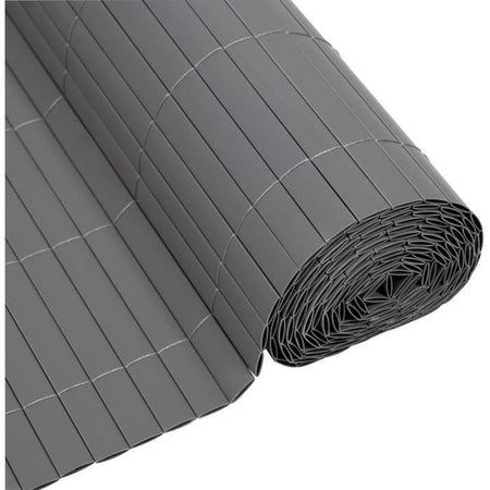Tenda a pacchetto in PVC bifacciale - NATURE - 1 x 3 m - 1600 g/m - Oscurante 4/5 - Anti UV - Grigio chiaro