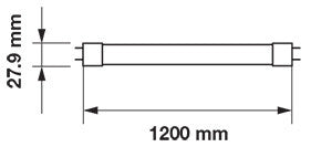 Neon Lineare Led Cm.120 18W 4500K L/Natu