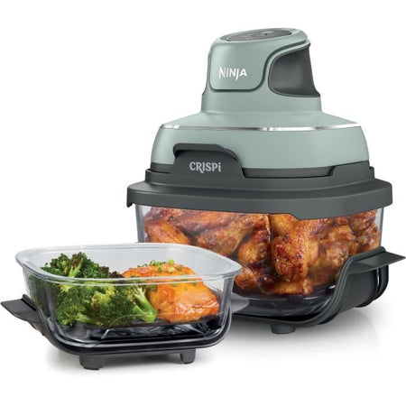 Friggitrice portatile senza olio NINJA - CRISPI - Contenitori da 1,4 L e 3,8 L - 4 programmi preimpostati - 1700 W - Salvia