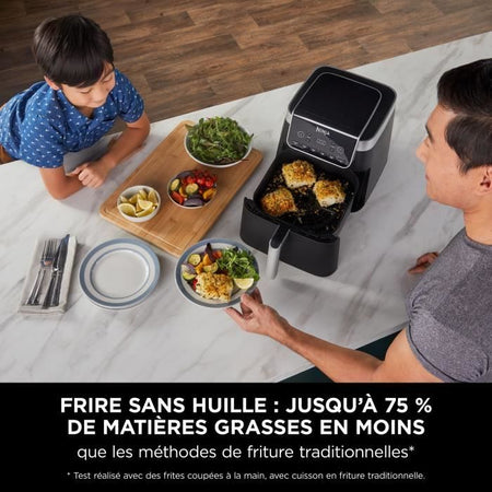 Friggitrice - NINJA - Max AF180EU - 2000 W - Nero - Temperatura variabile - Timer