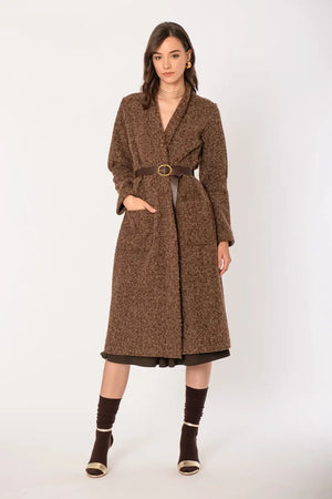 NO-NA' | Cappotto tre quarti con cintura