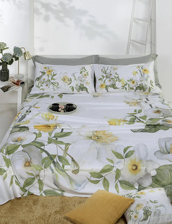 Trapuntino matrimoniale Tessitura Randi Calla Matrimoniale Raso di Cotone