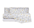 Completo letto in raso di puro cotone Romance Azzurro - Vanita di raso