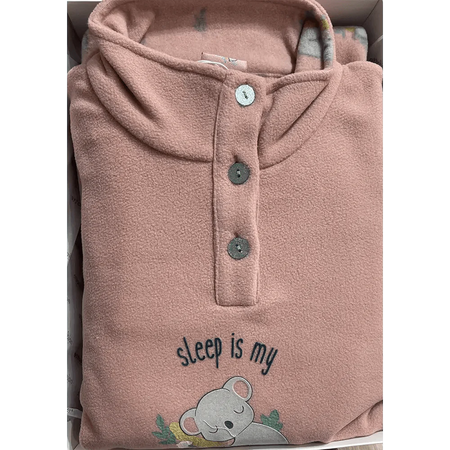 Noidinotte Pigiama Invernale da Donna in Pile FA8403 S30 - Passarelli Biancheria