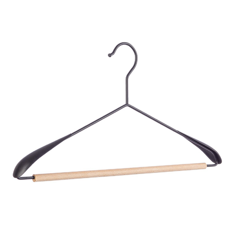 Gruccia "Closet Spalla" in legno e acciaio