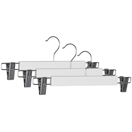 Set 3 gruccia "Fat" con clip di legno e acciaio