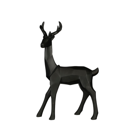 Decorazione cervo nero/oro per il natale