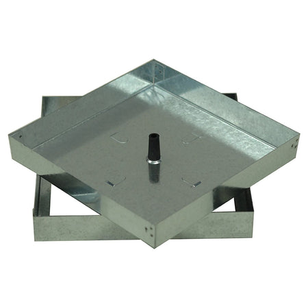 Sigillo chiusino portapavimento zincato completo di telaio