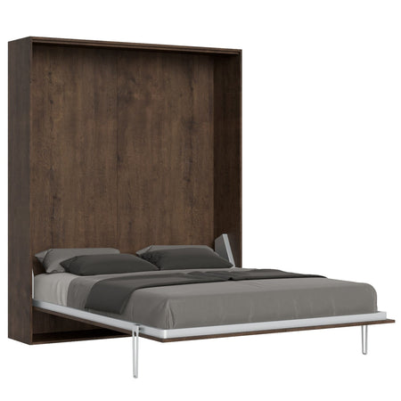 Letto "Roma" matrimoniale a scomparsa, in legno, con apertura verticale, per camera da letto