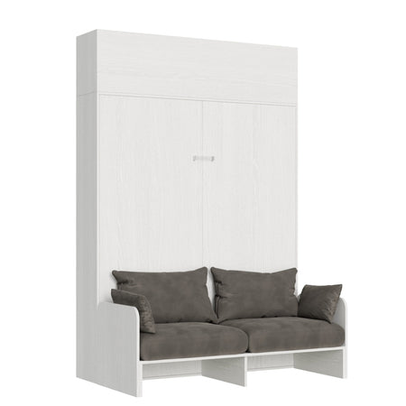 Letto "Bologna" matrimoniale a scomparsa con divano, in legno, con apertura verticale, per camera da letto