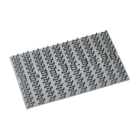 Raschiatore per intonaco a denti di lupo con manico in plastica 25 x 15 cm