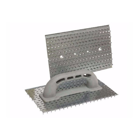 Raschiatore per intonaco a denti di lupo con manico in plastica 25 x 15 cm