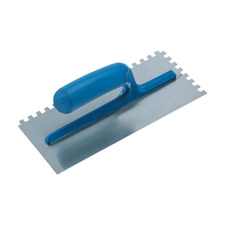 Frattone dentato con base in acciaio a dente quadro e manico in abs