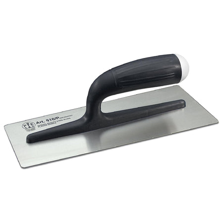 Frattone americano liscio con base in acciaio e portamanico in plastica 12 x 28 cm