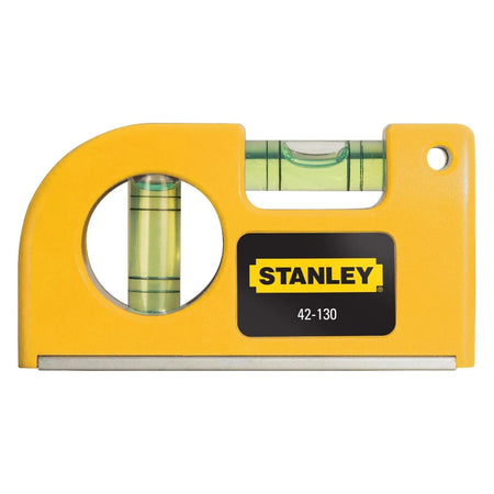 Livella magnetica tascabile a due bolle realizzata in materiale sintetico resistente