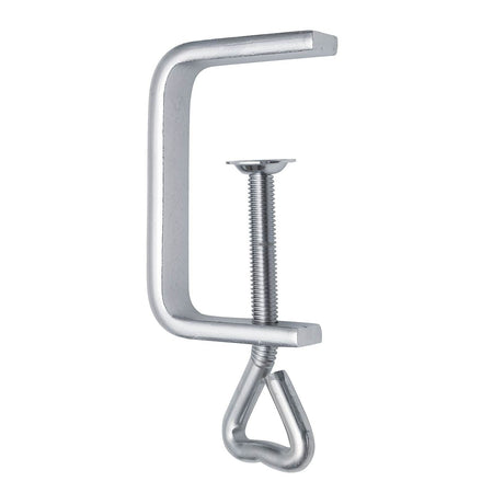 Morsetto per traforo realizzato in acciaio con piatto zincato utile per operazioni di fissaggio