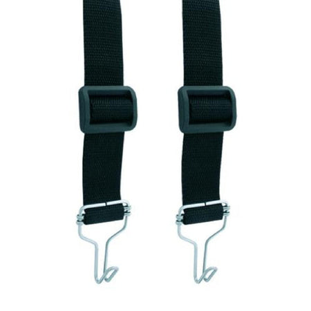 Coppia spallacci regolabili con fibbie e ganci, accessorio per decespugliatore