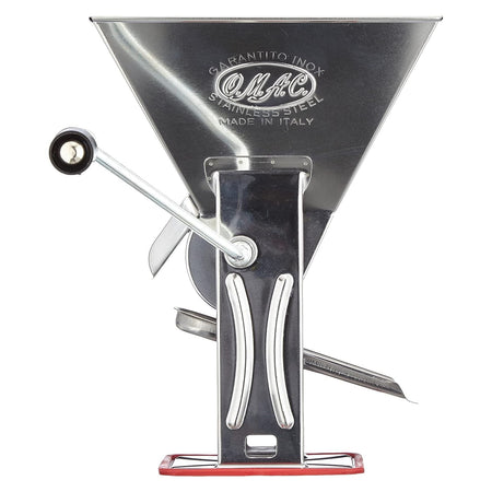 Passapomodoro manuale "Gulliver" in acciaio inox con guarnizione e morsetto per fissaggio