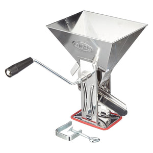 Passapomodoro manuale "Gulliver" in acciaio inox con guarnizione e morsetto per fissaggio