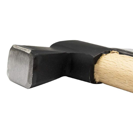 Martello a picozzino con testa in acciaio temprato e manico in legno