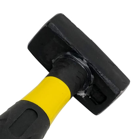 Mazzetta antivibrazione con manico in fibra di vetro e impugnatura in gomma