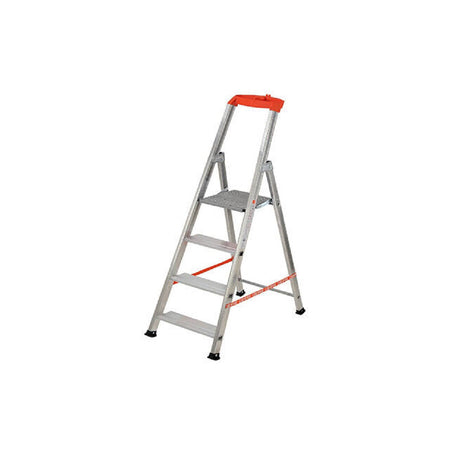 Scala domestica "Professionale" con struttura in alluminio estruso e zigrinato sui lati