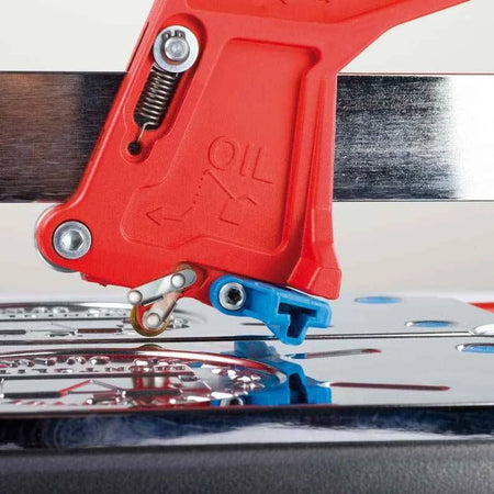 Tagliapiastrelle Masterpiuma "Evoluzione" in alluminio pressofuso e acciaio nichelato