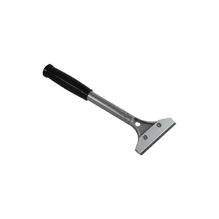 Raschietto in metallo con lama intercambiabile da 10 cm e impugnatura in gomma