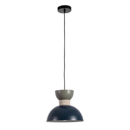 Lampadario "Jabalpur" in metallo e cotone