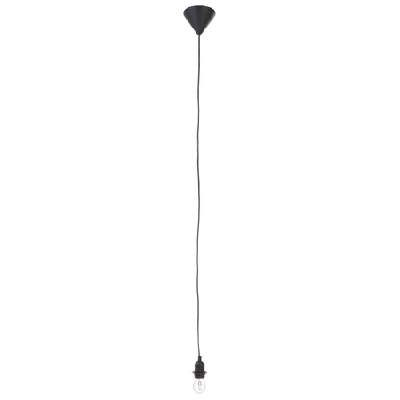 Lampadario "Filo Elettrico" nero h 120 cm